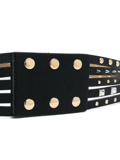 Shop Twinset Studded Belt In Black