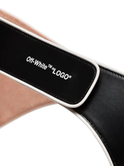 Shop Off-white Racing Logo Print Belt In Black
