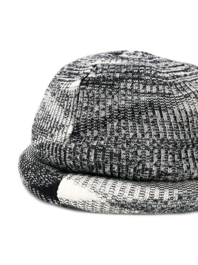 Shop Missoni Mottled Weave Beanie In Grey