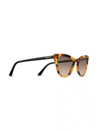 Shop Prada Ultravox Sunglasses In Brown