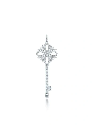 Shop Tiffany & Co Tiffany Victoria Key Diamond Medium Pendant In Metallic