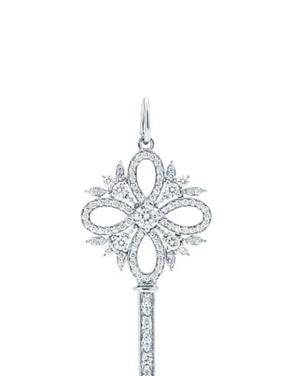 Shop Tiffany & Co Tiffany Victoria Key Diamond Medium Pendant In Metallic