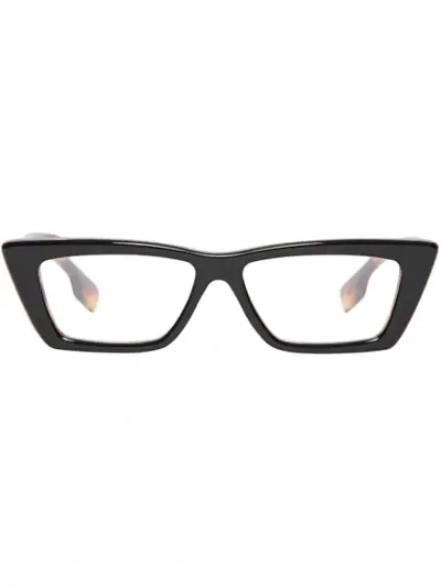 Shop Burberry Rectangular Optical Frames In Brown