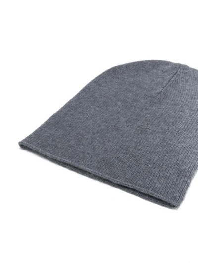 Shop Allude Fine Knit Beanie - Grey