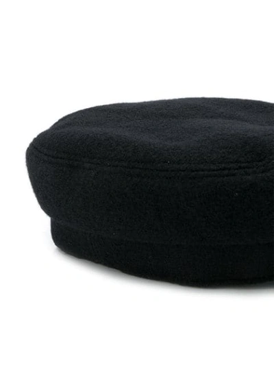 Shop Maison Michel Black Abby Wool Sailor Hat