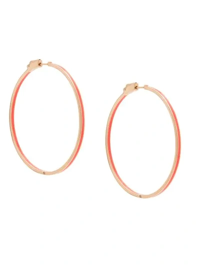 Shop Nickho Rey Hoop Earrings In Gold