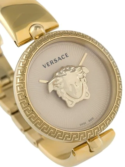 Shop Versace Palazzo Empire Watch In Metallic
