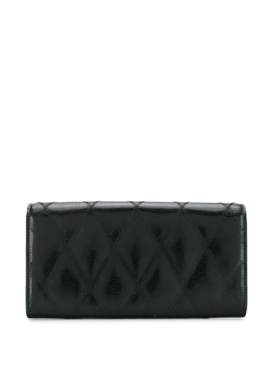 Shop Givenchy Quilted Wallet On Chain In Black