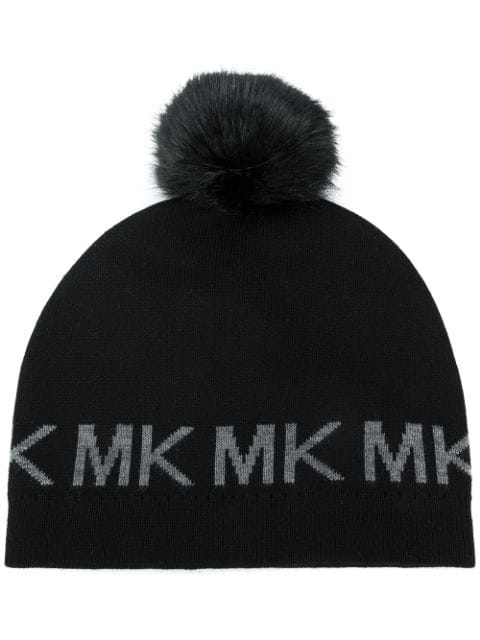 michael kors pom pom beanie