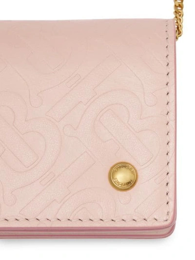 Shop Burberry Kartenetui Mit Abnehmbarem Schulterriemen In Pink