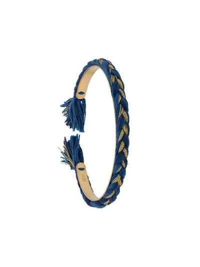 Shop Aurelie Bidermann Copacabana Thin Bracelet In Blue