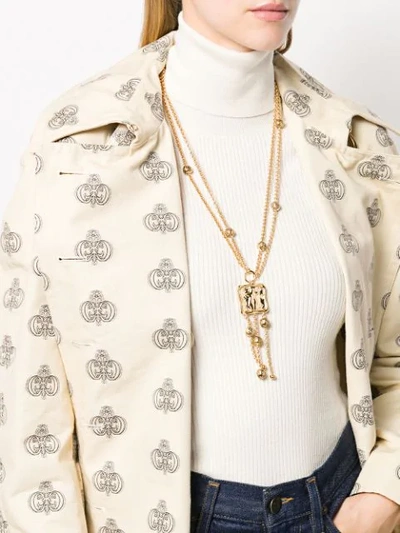 Shop Chloé 'emoji' Halskette In Gold