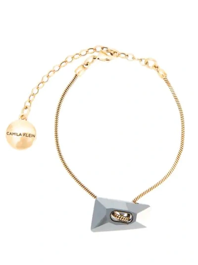 Shop Camila Klein Pendant Anklet In Metallic