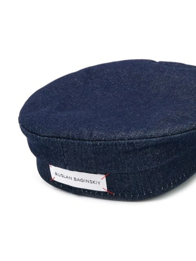 Shop Ruslan Baginskiy Baker Boy Hat In Blue