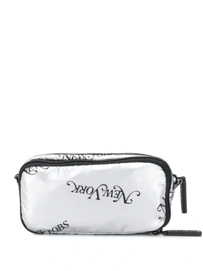 Shop Marc Jacobs The Ripstop Cosmetics Case In Silver