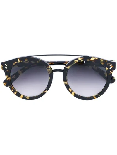 Shop Stella Mccartney Round Frame Sunglasses In Black