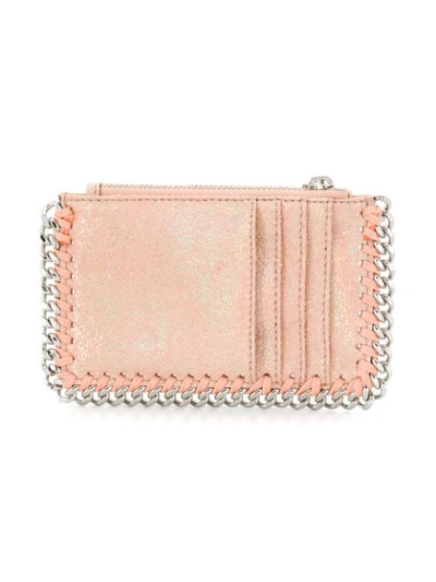 Shop Stella Mccartney Falabella Card Holder In Pink