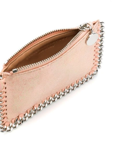 Shop Stella Mccartney Falabella Card Holder In Pink