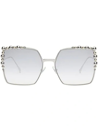 Shop Fendi Can Eye Sunglasses - Grey