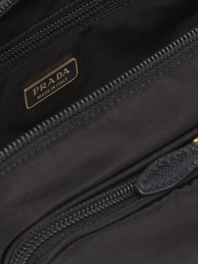 Shop Prada Logo Jewelry Case In Black