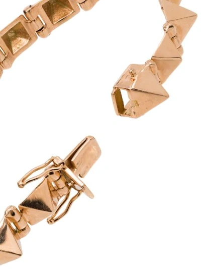 Shop Anita Ko 14kt Rose Gold And Diamond Spike Bracelet