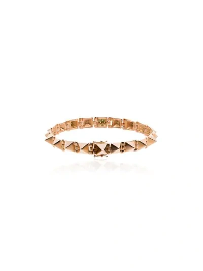 Shop Anita Ko 14kt Rose Gold And Diamond Spike Bracelet