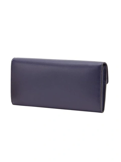 Shop Fendi Continental Wallet - Blue