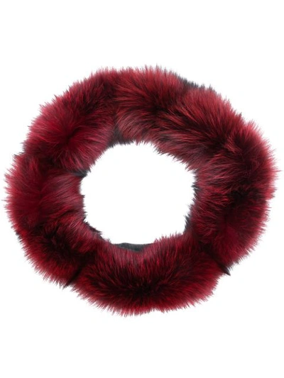 Shop Eleventy Soft Fur Snood - Red