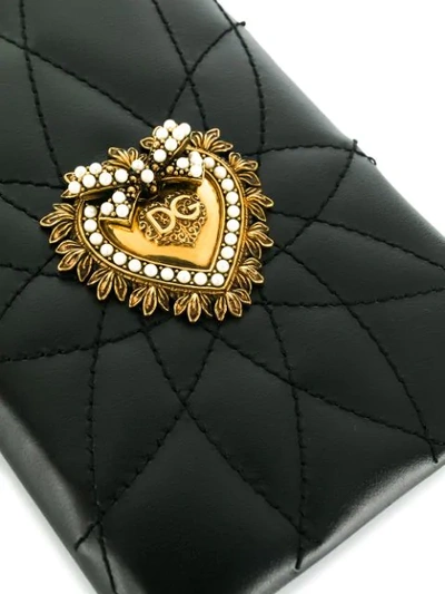 Shop Dolce & Gabbana Heart Motif Iphone Xs Max Case In Black