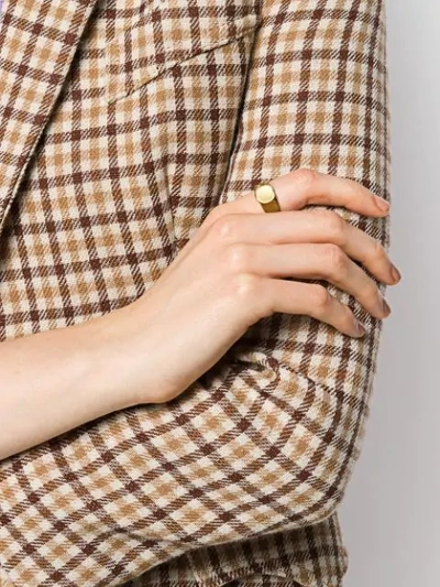 Shop Maria Black Peach Ring In Gold