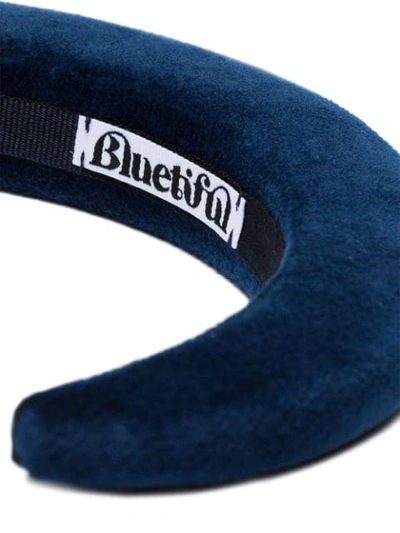 Shop Bluetiful Milano Haarband Aus Samt In Blue