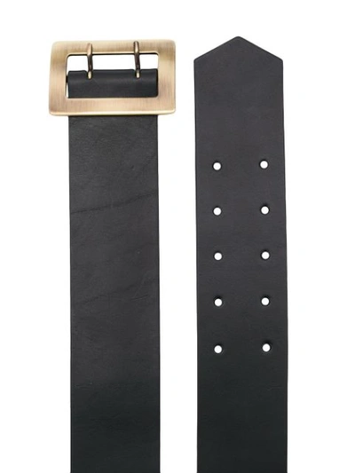 Shop Philosophy Di Lorenzo Serafini Rectangle Buckle Belt - Black