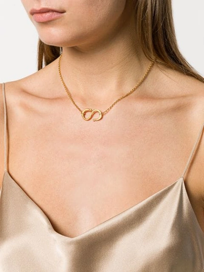 Shop Alighieri The Endless Ocean Necklace In Gold