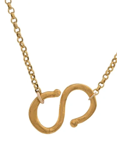 Shop Alighieri The Endless Ocean Necklace In Gold