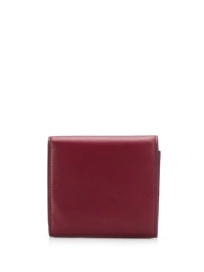 Shop Bottega Veneta Metal Closure Mini Wallet In Red