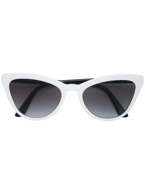 prada white cat eye sunglasses