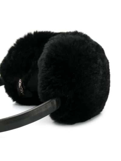 Shop Yves Salomon Rex Earwarmers In Black