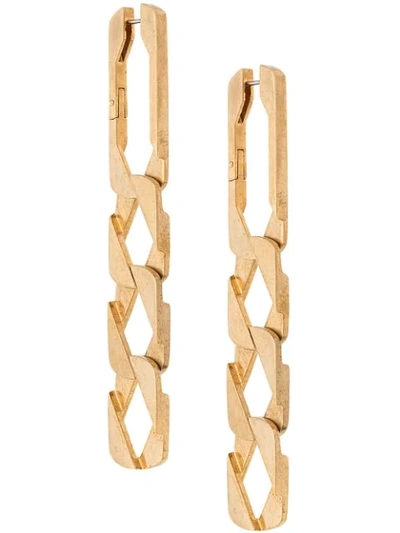 Shop Alexander Wang Chain Link Earrings In 0 Neutro