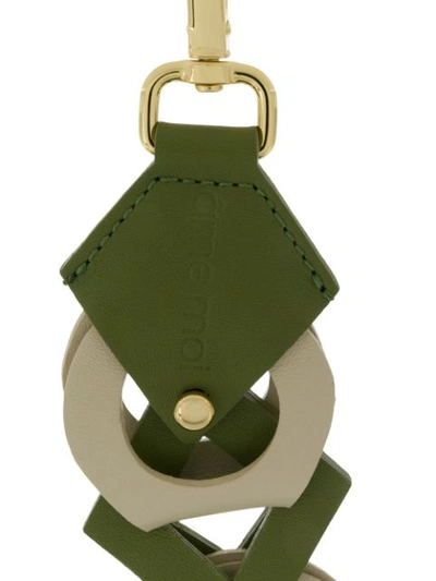 Shop Ame Moi Âme Moi Key Chain In Green