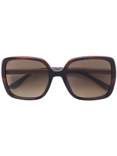 Shop Jimmy Choo Eyewear Chari Sunglasses - Brown
