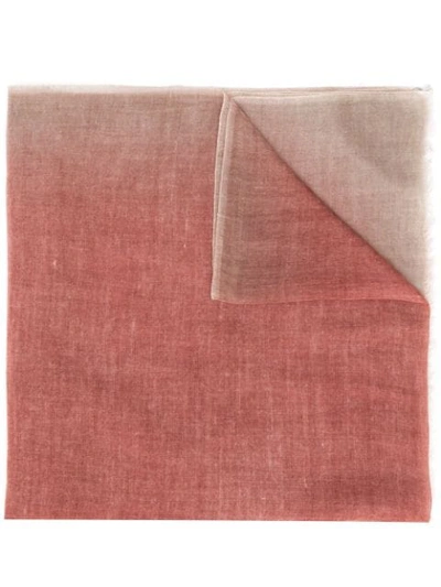 Shop Avant Toi Cashmere Print Scarf In Neutrals