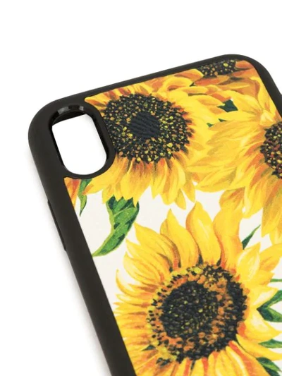 Shop Dolce & Gabbana Sunflower Print Iphone Xr Case In Multicolour