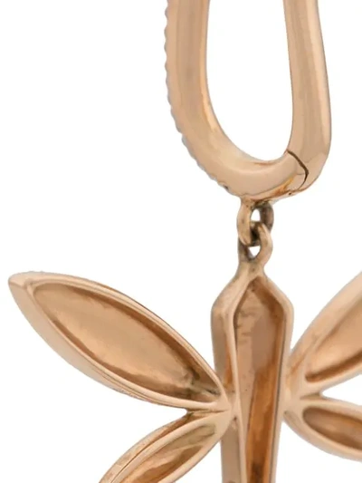 Shop Anapsara 18kt Rose Gold Dragonfly Diamond Earrings