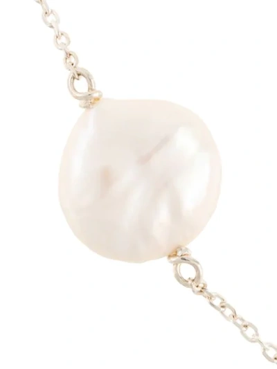 Shop Natasha Schweitzer Baroque Pearl Bracelet In Silver