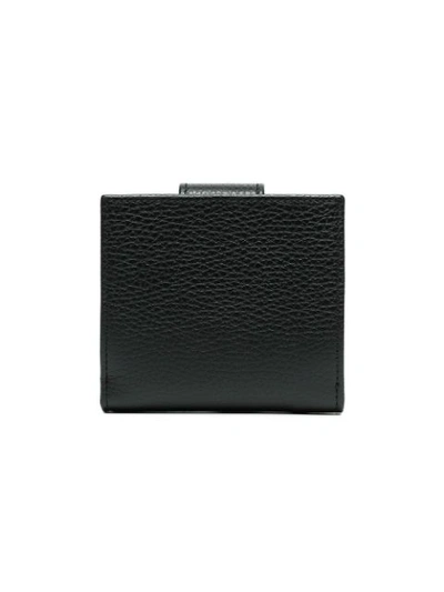 Shop Gucci Black Marmont Flat Leather Wallet