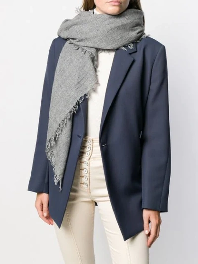 Shop Faliero Sarti Cashmere Blend Scarf In Grey