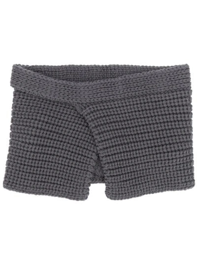 Shop Missoni Wrap Style Chunky Knit Scarf In Grey