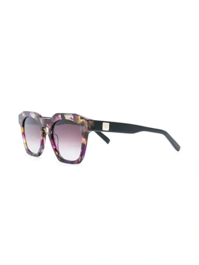 Mcm Tinted Squared Sunglasses - Black In Black