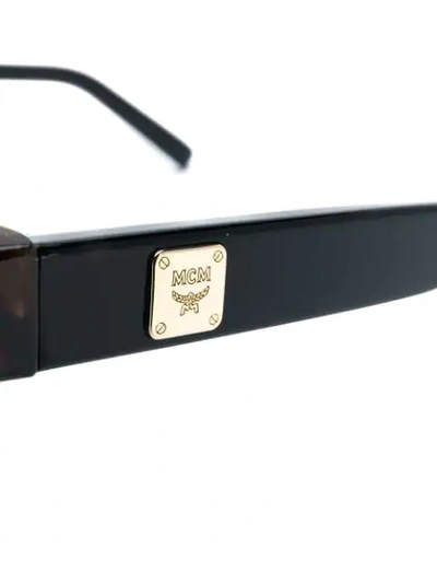 Mcm Tinted Squared Sunglasses - Black In Black