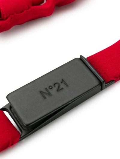 Shop N°21 Rosso Bow Belt In Red